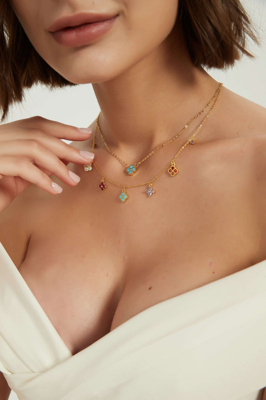 Flower Symphony Necklace - VEYANA