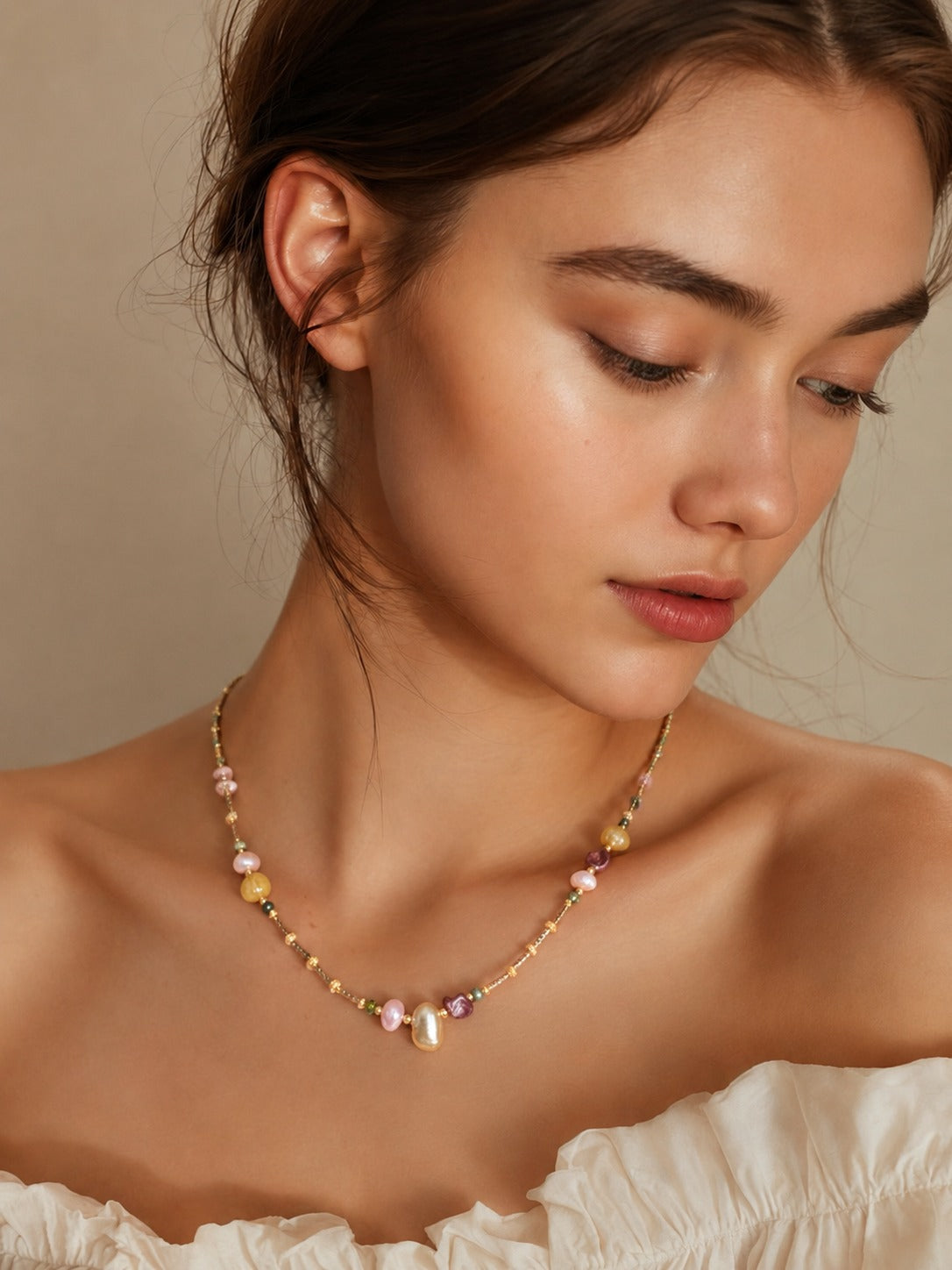 Bohemian Pearl Necklace