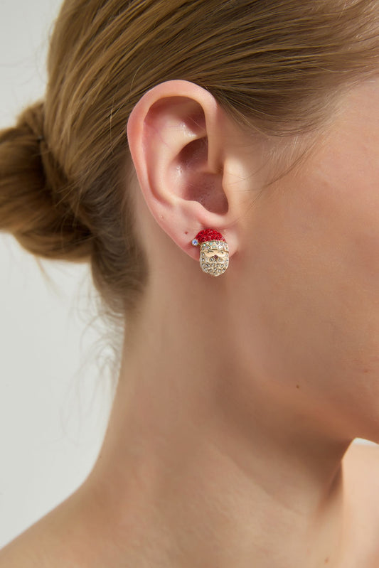Santa's Grin Earrings cute holiday jewellery