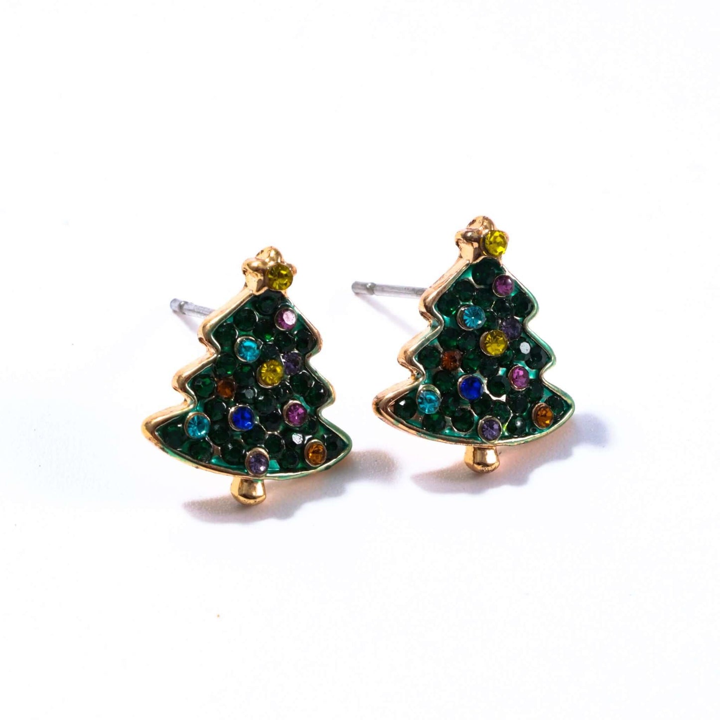 christmas magic earrings tree festiver