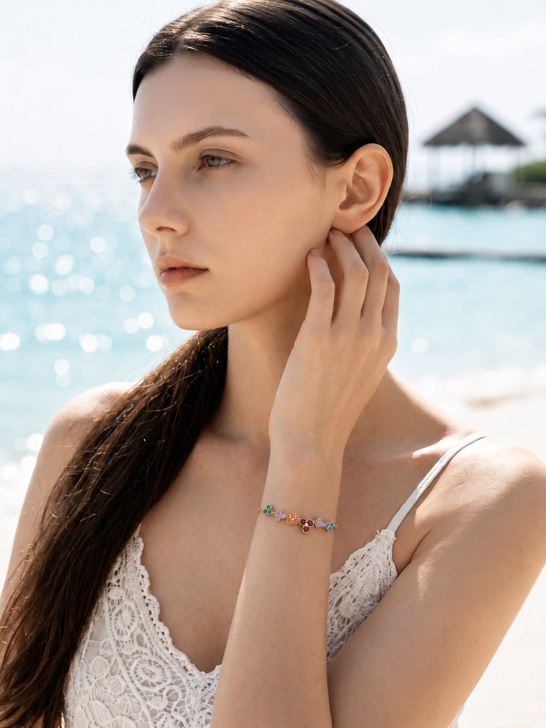Rainbow Clover bracelet