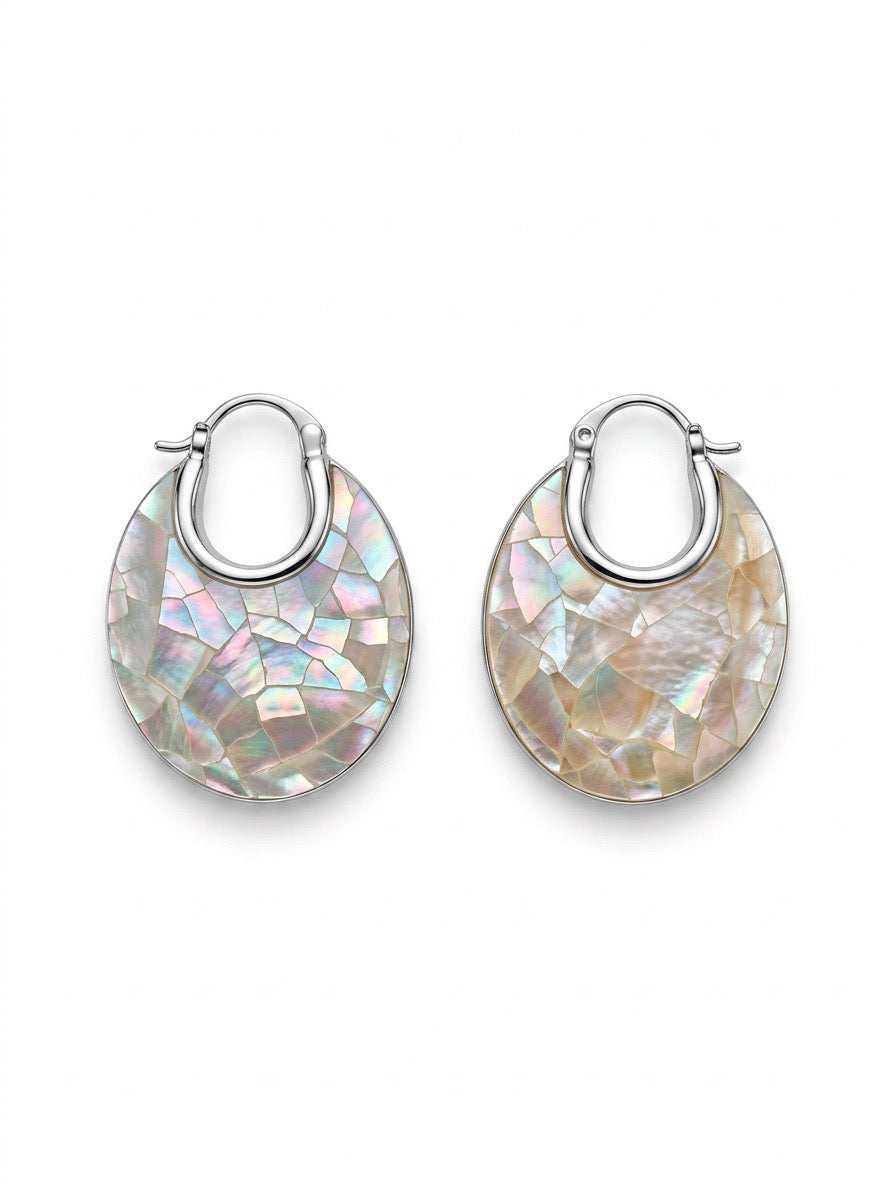 Seashell Hoops