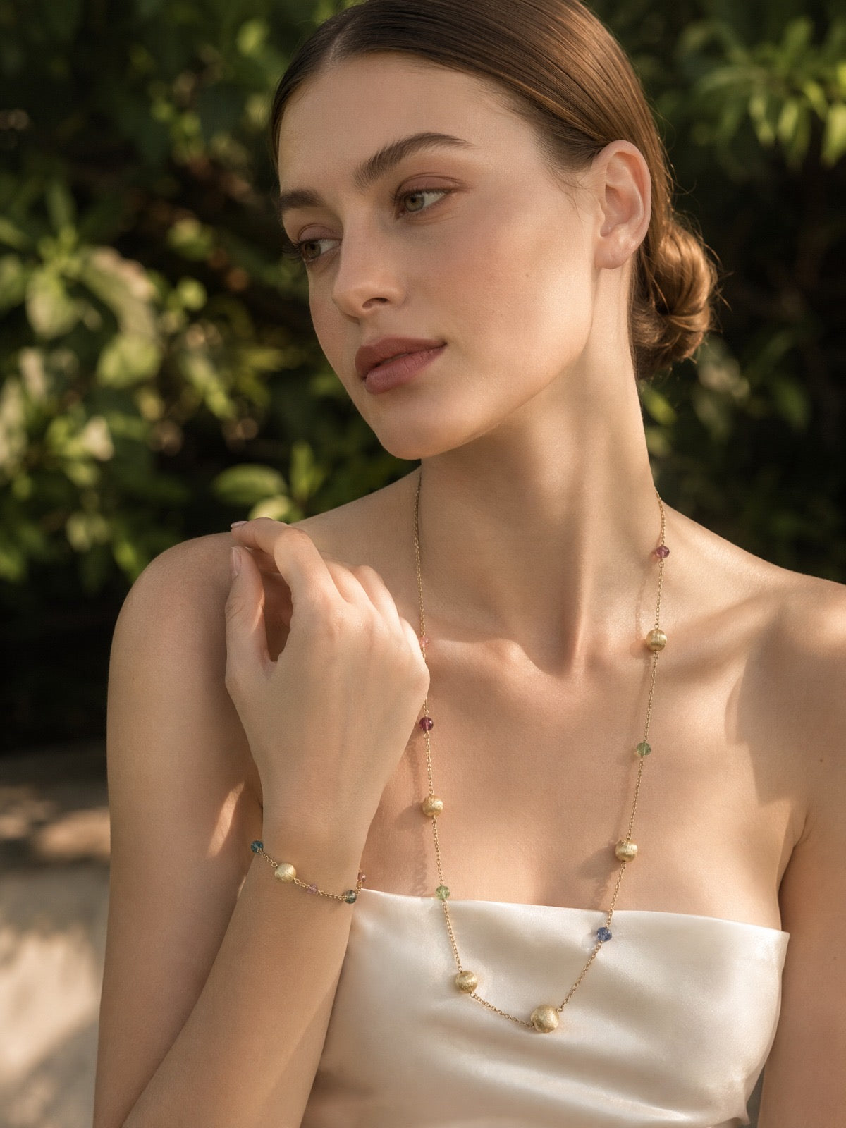 Golden Sphere Necklace