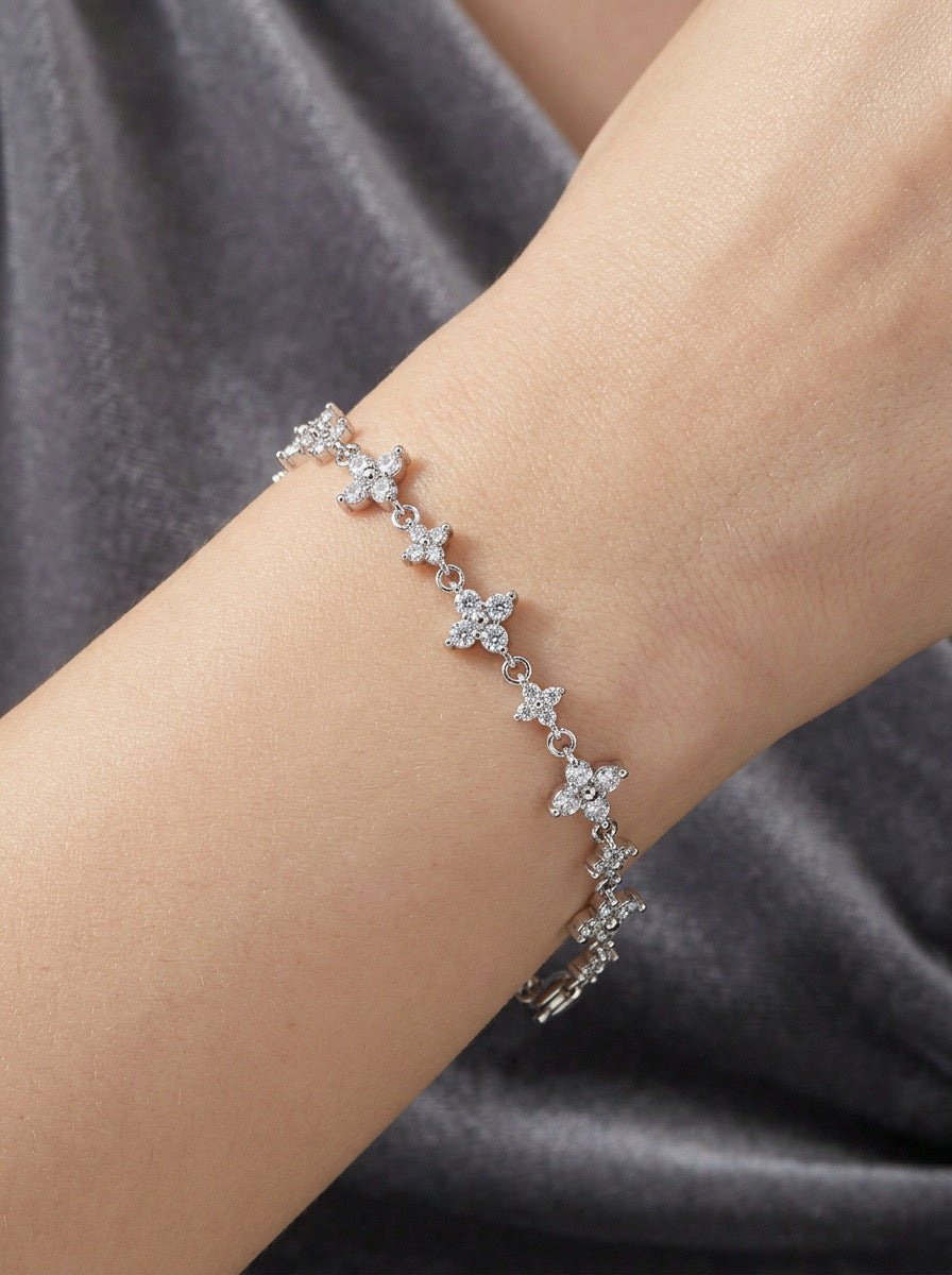 Silver Bloom Bracelet