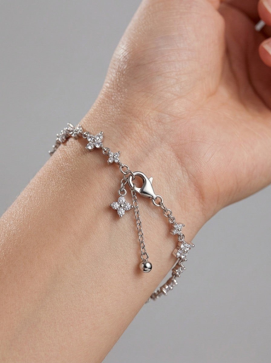 Silver Bloom Bracelet