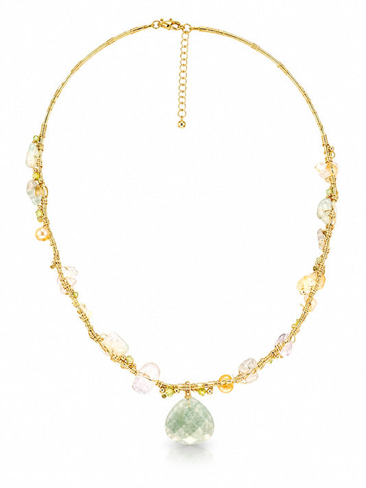 Mint Grove Heart Choker