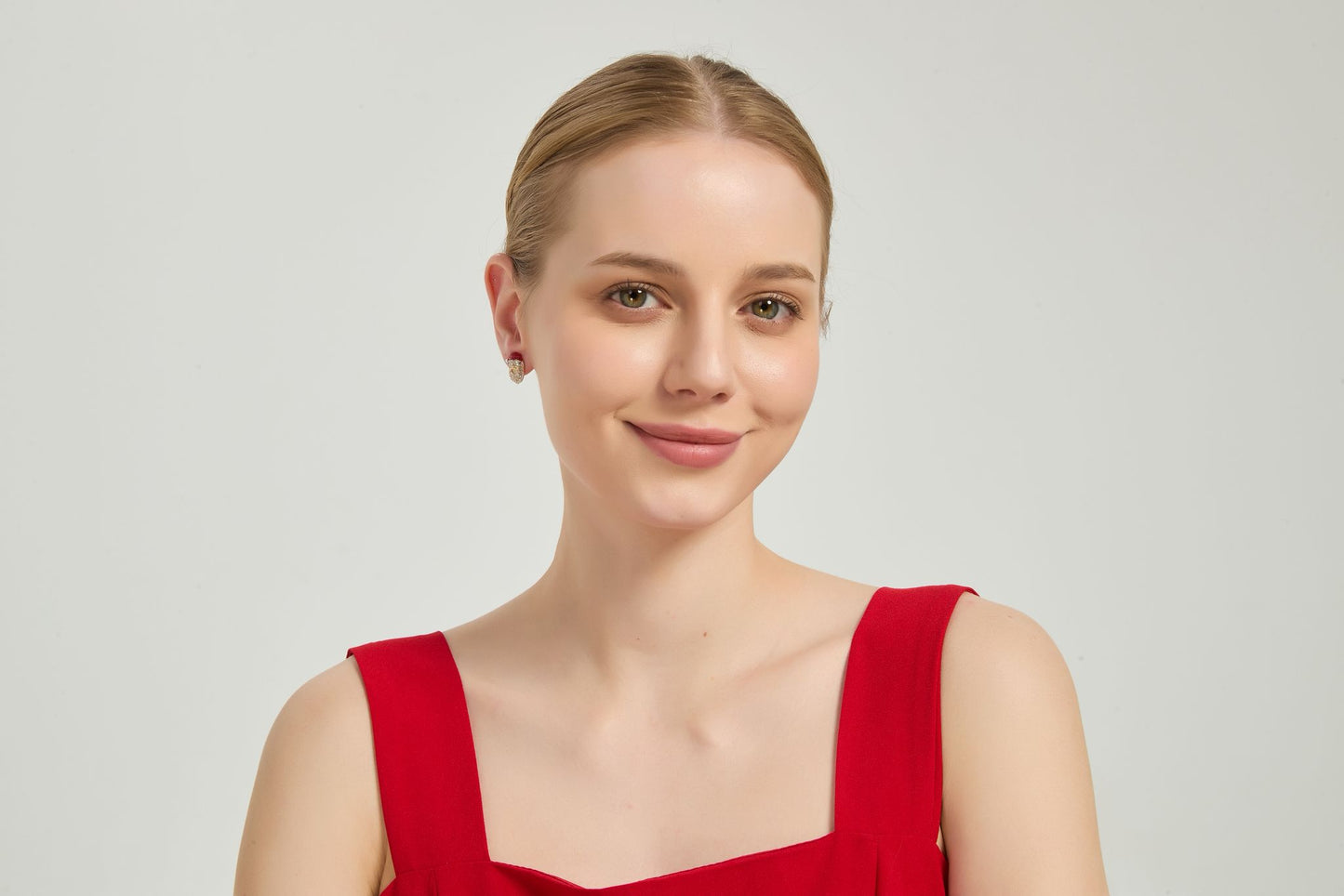 Santa's Grin Earrings red and white festive accessory