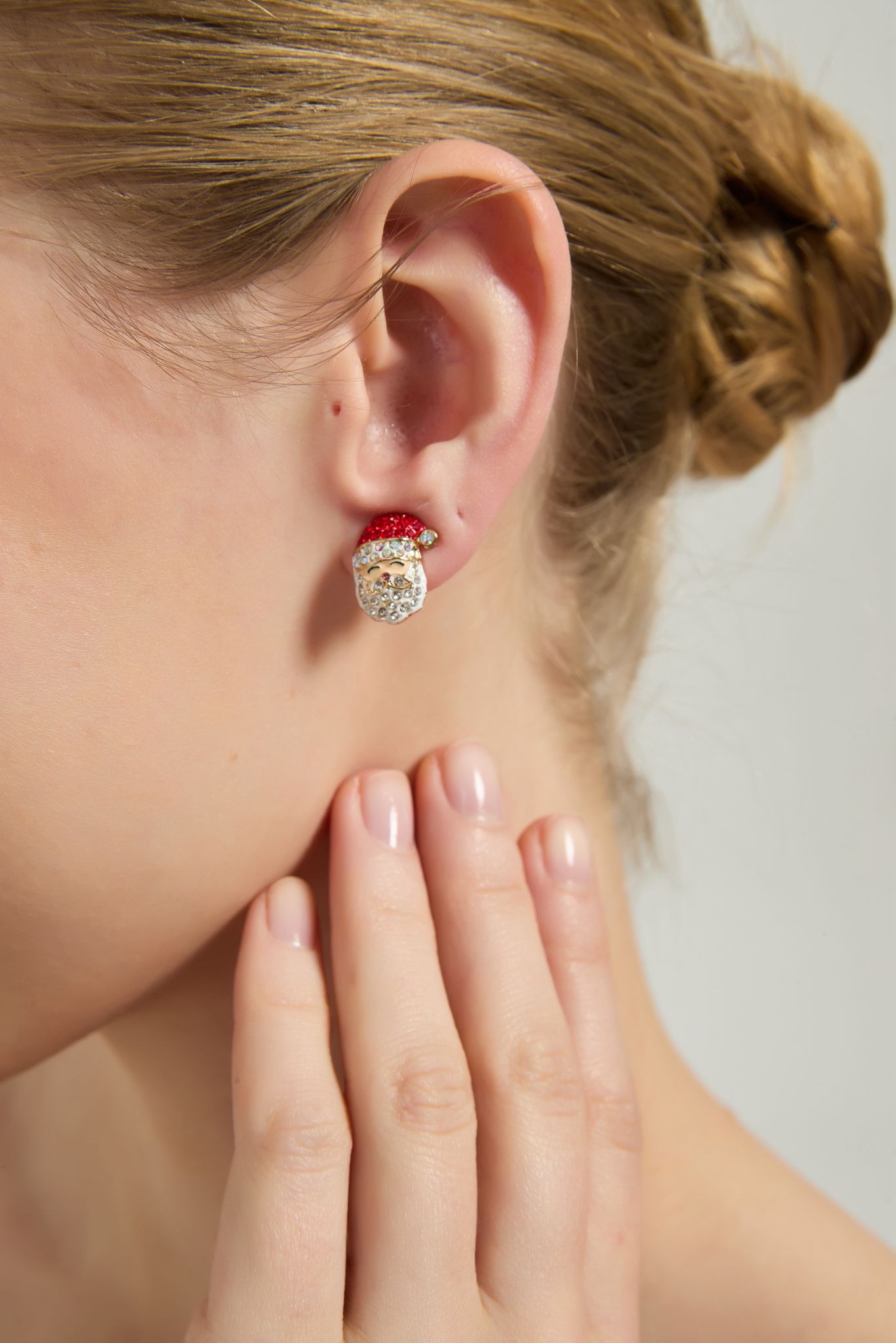 Santa's Grin Earrings christmas gift 