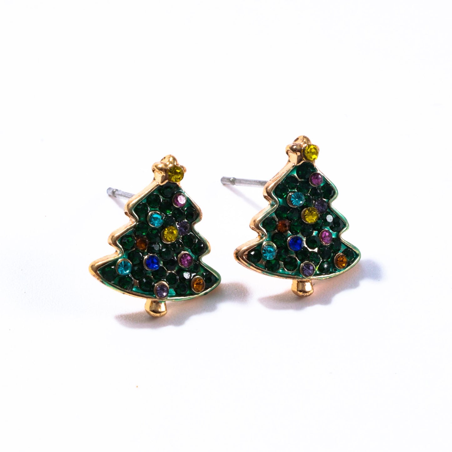 christmas magic earrings tree festiver