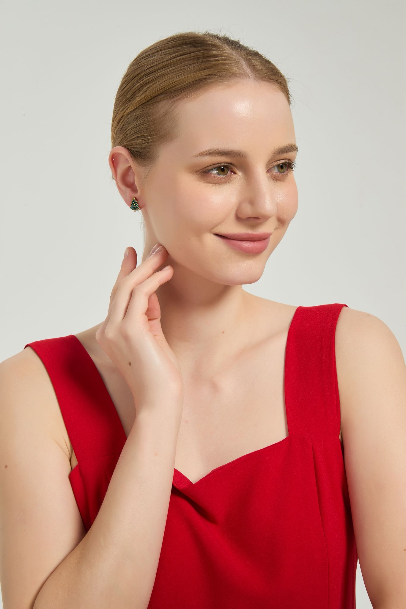 christmas magic earrings festive holiday design